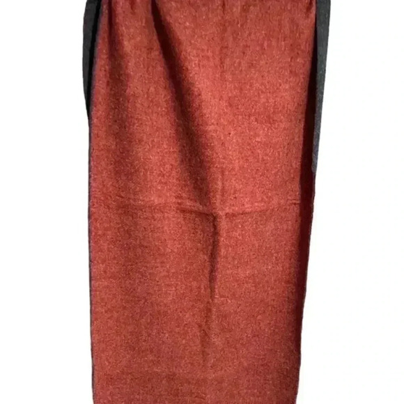 Red Acrylic Scarf with Fringe, Warm Winter Fashion Accessory - Picture 5 of 5